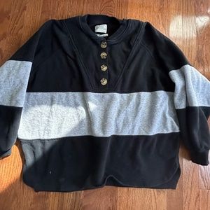 color block pullover hoodie